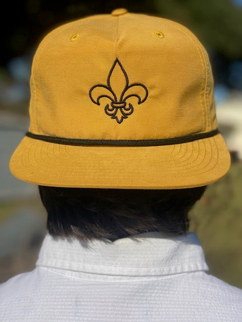 *PRE-ORDER* "Black & Gold Fleur De Lis" Cap